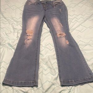 Distressed Blue Women's Jeans